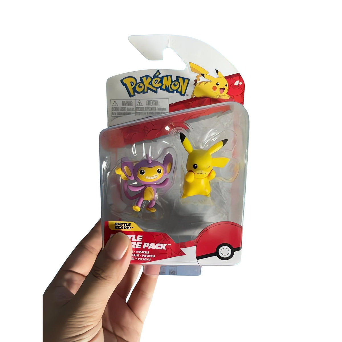 Pokémon battle figures in various designs – Aipom and Pikachu