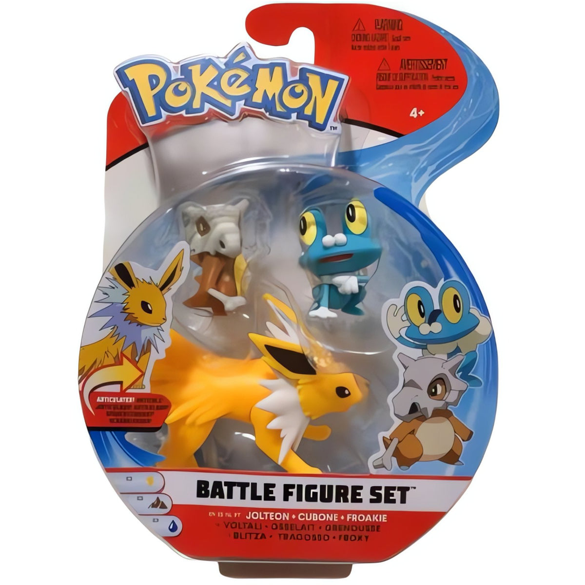 Pokémon battle figures in various designs – Jolteon Cubone Froakie