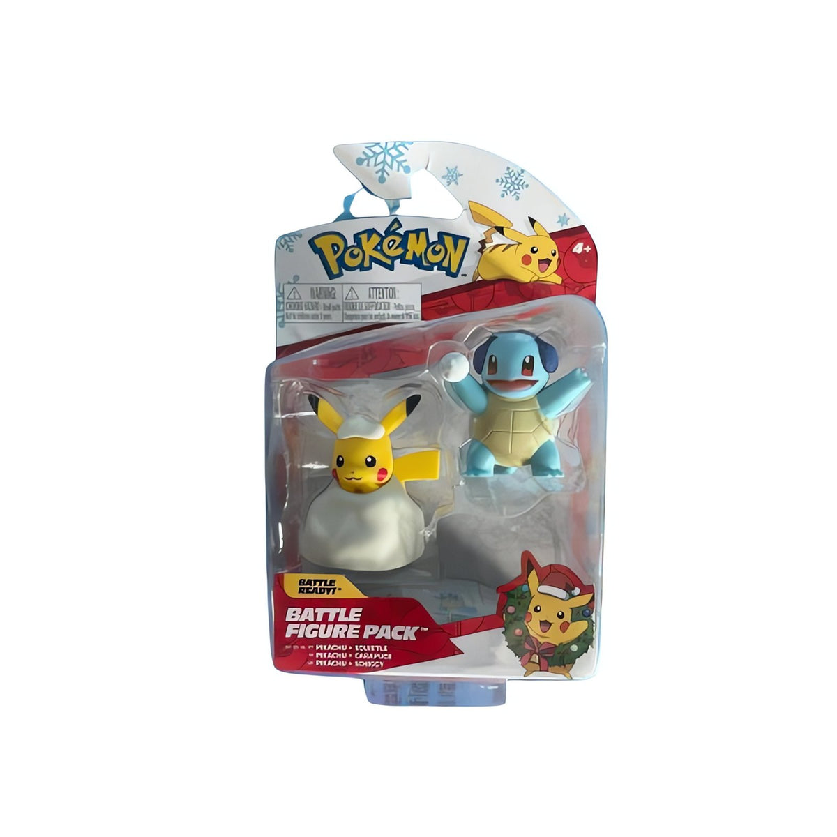 Pokémon battle figures in various designs – Pikachu and Squirtle