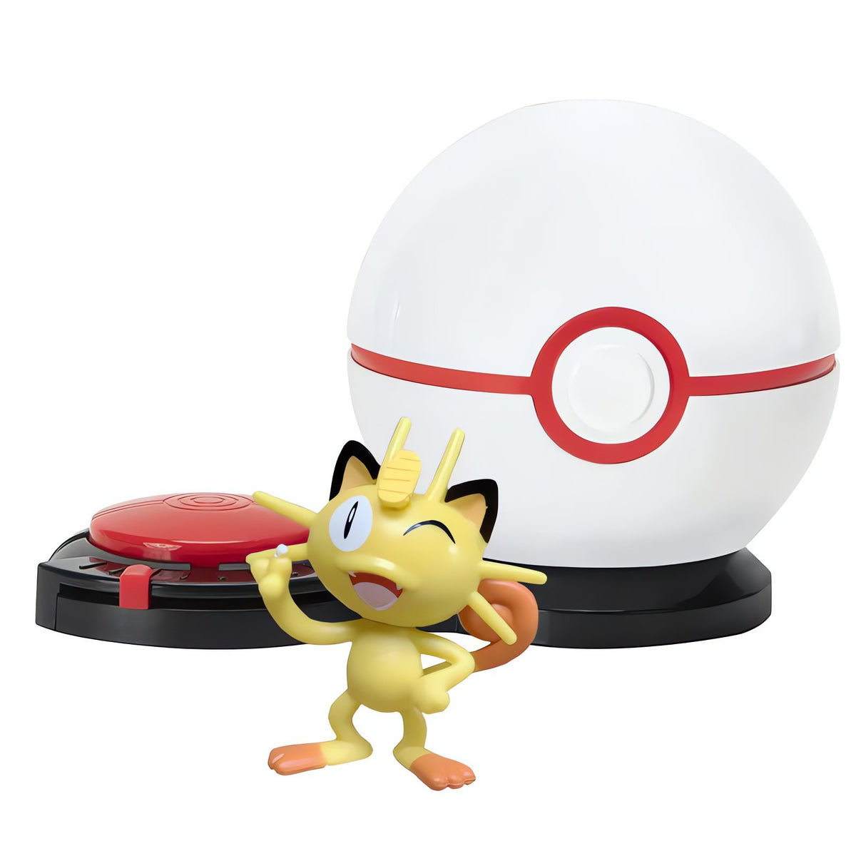 Pokémon Surprise Attack battle Poké Ball with figure – Meowth