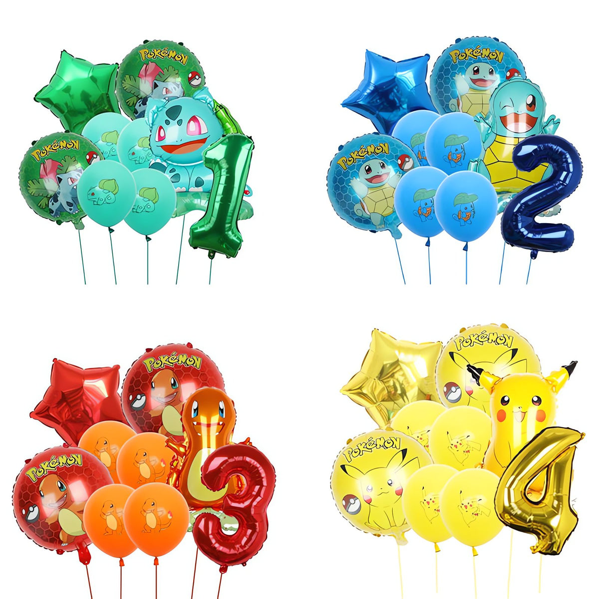 Pokémon birthday balloons