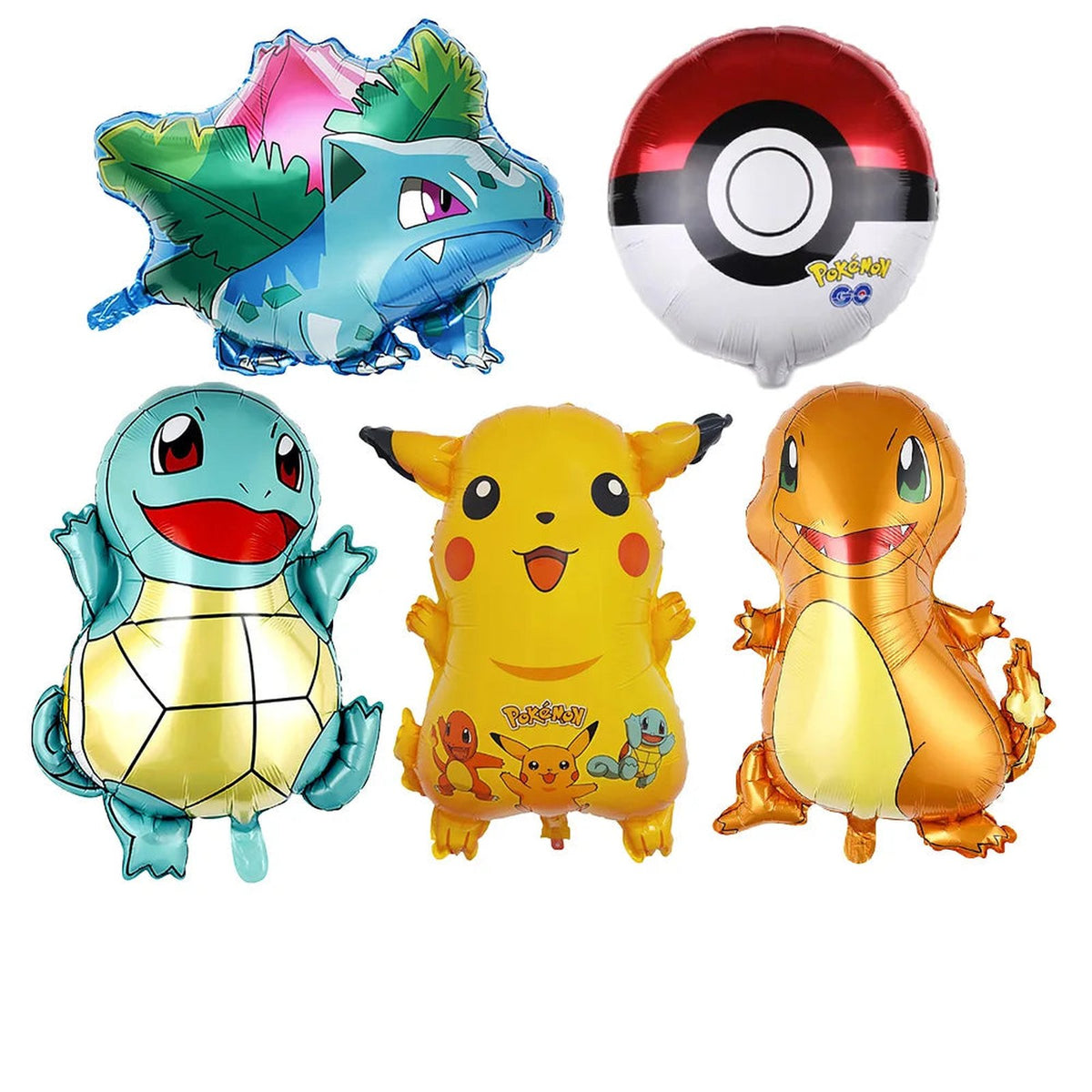 Pokémon birthday party decorations – Balloons A (5 pieces)
