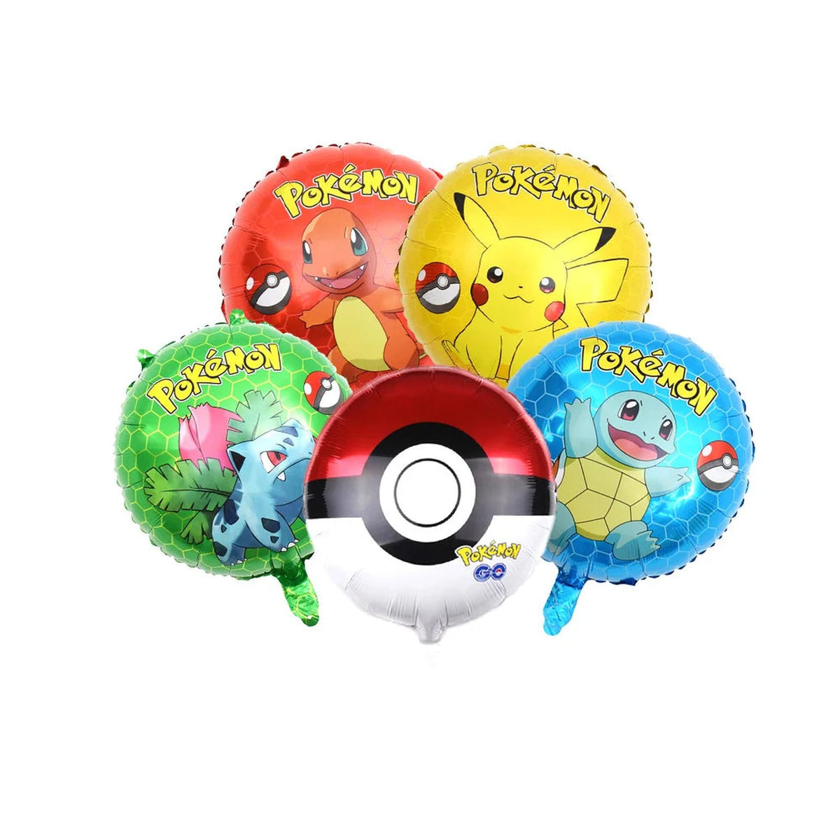 Pokémon birthday party decorations – Balloons B (5 pieces)
