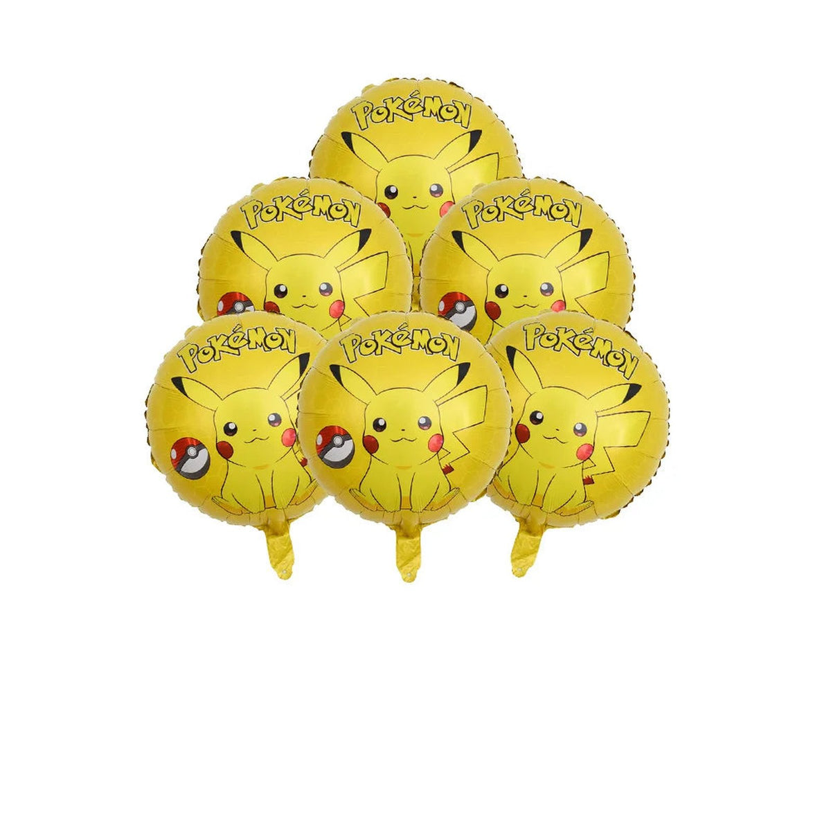 Pokémon birthday party decorations – Balloons C (6 pieces)