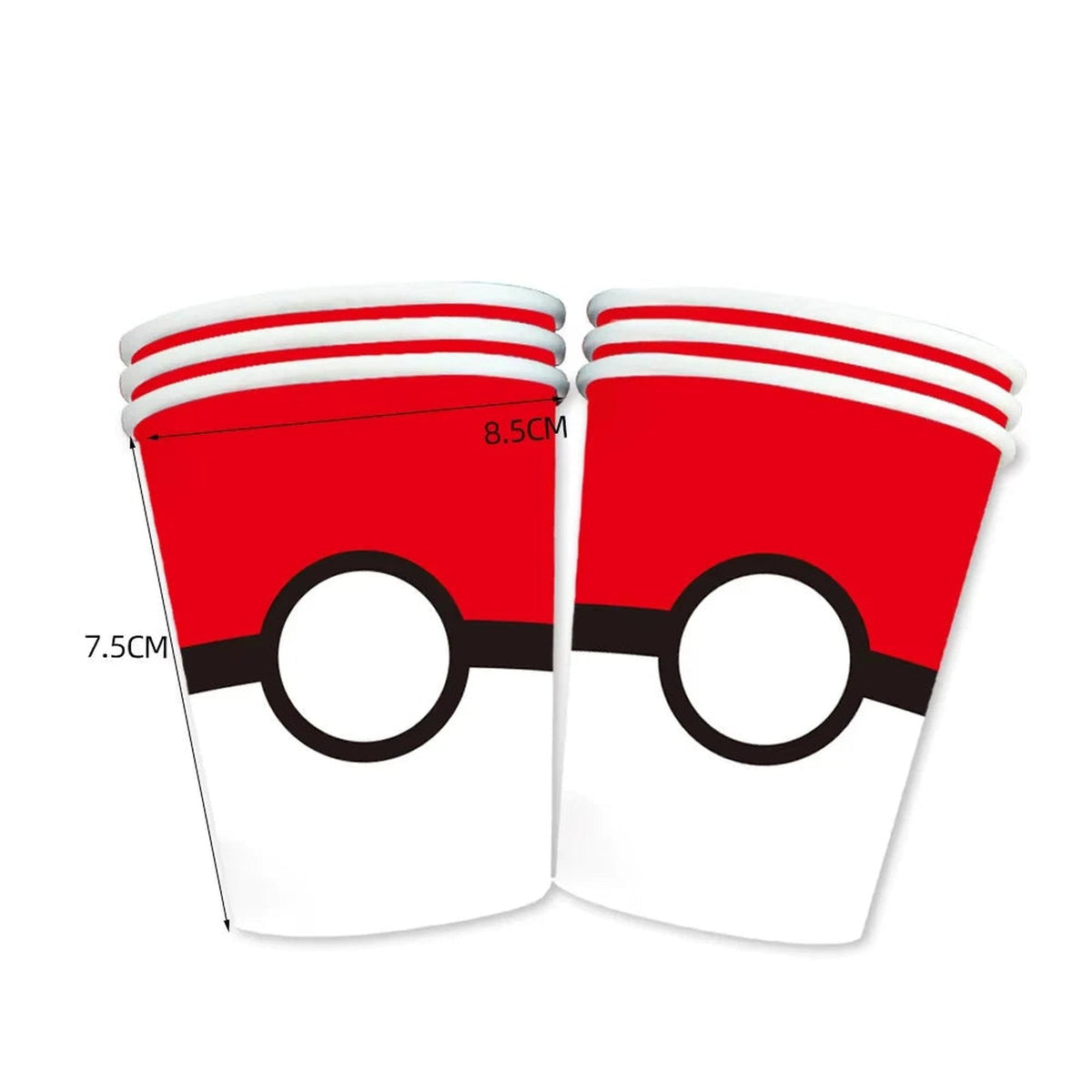 Pokémon birthday party decorations – Cups E (10 pieces)