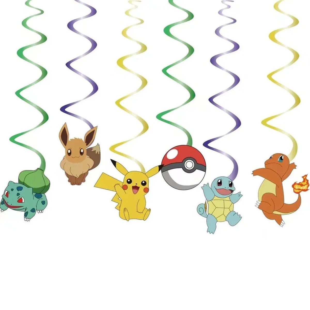 Pokémon birthday party decorations – Decoration Set (6 pieces)