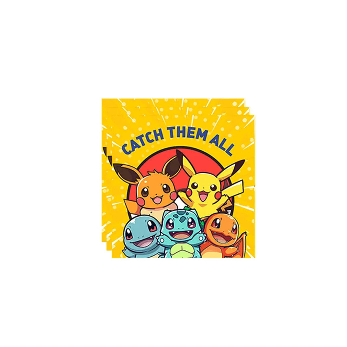 Pokémon birthday party decorations – Napkins D (20 pieces)