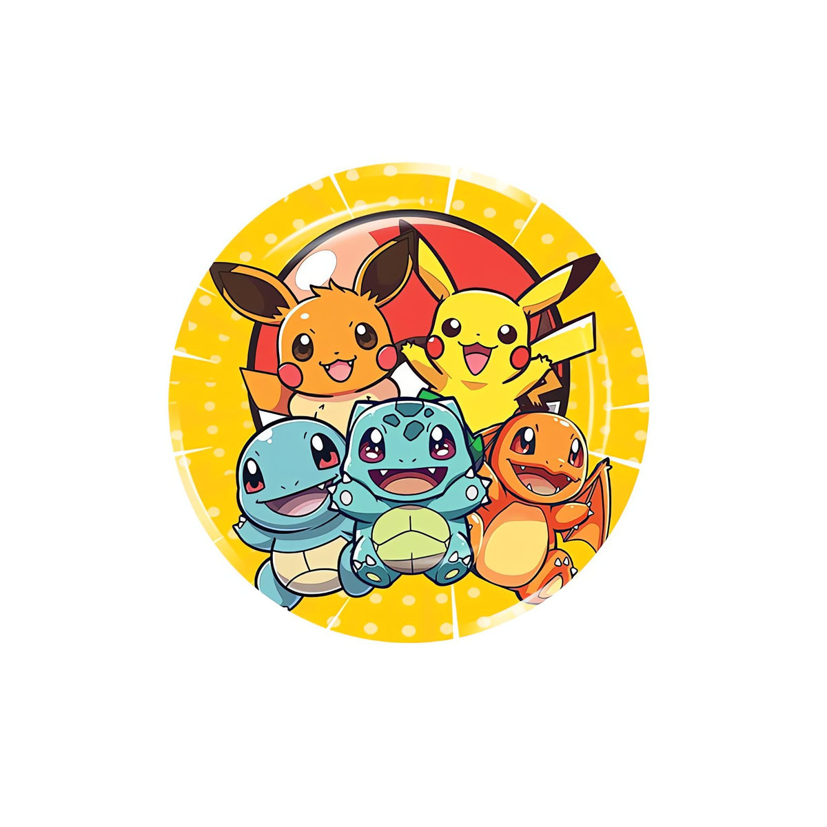 Pokémon birthday party decorations – Plates B, 16cm (10 pieces)