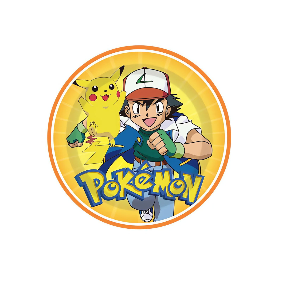 Pokémon birthday party decorations – Plates C, 16cm (10 pieces)