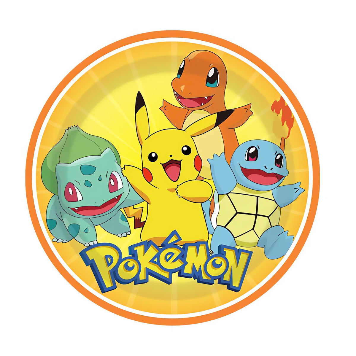 Pokémon birthday party decorations – Plates C, 20cm (10 pieces)