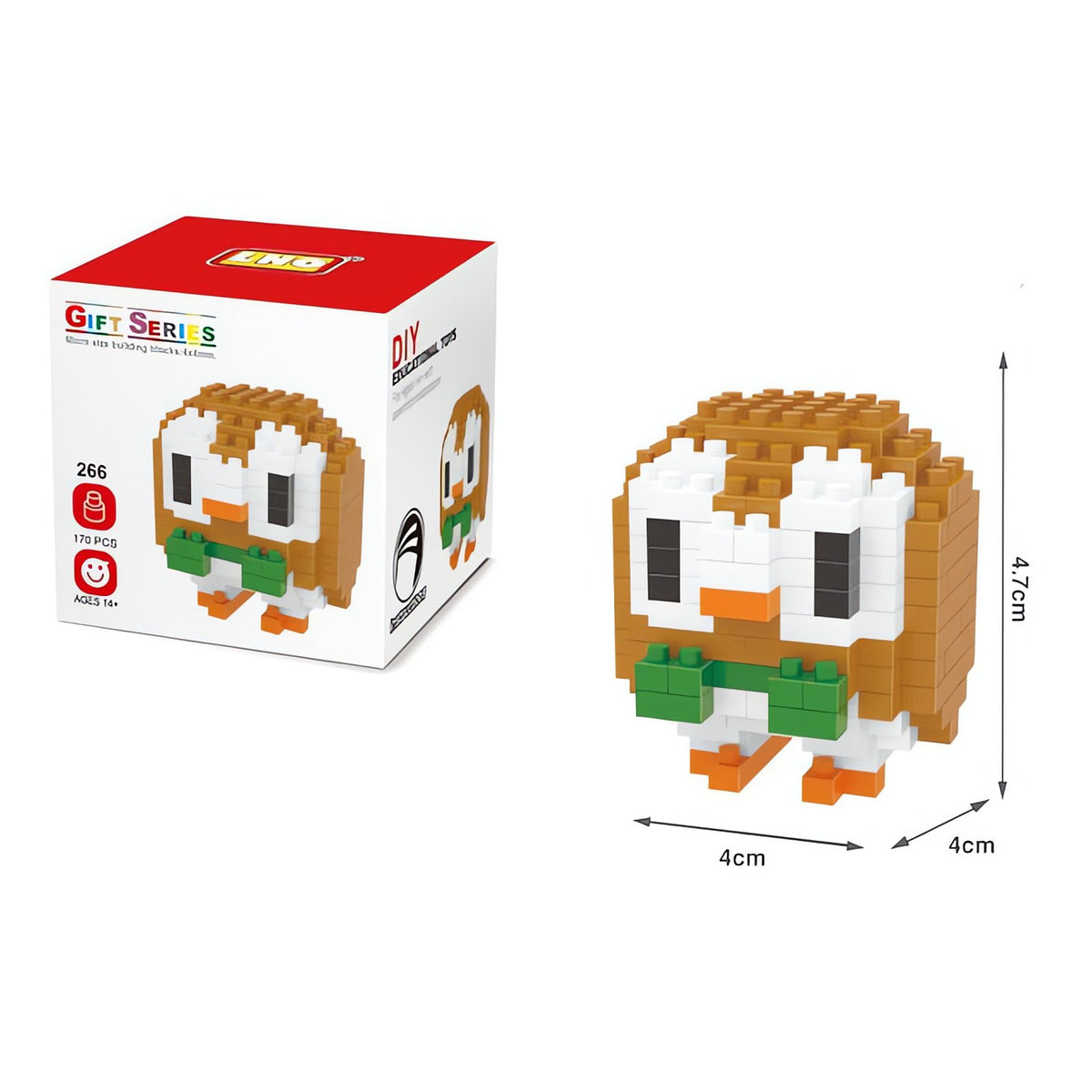Pokémon building block figures, Cyndaquil and Ho-Oh – Rowlet