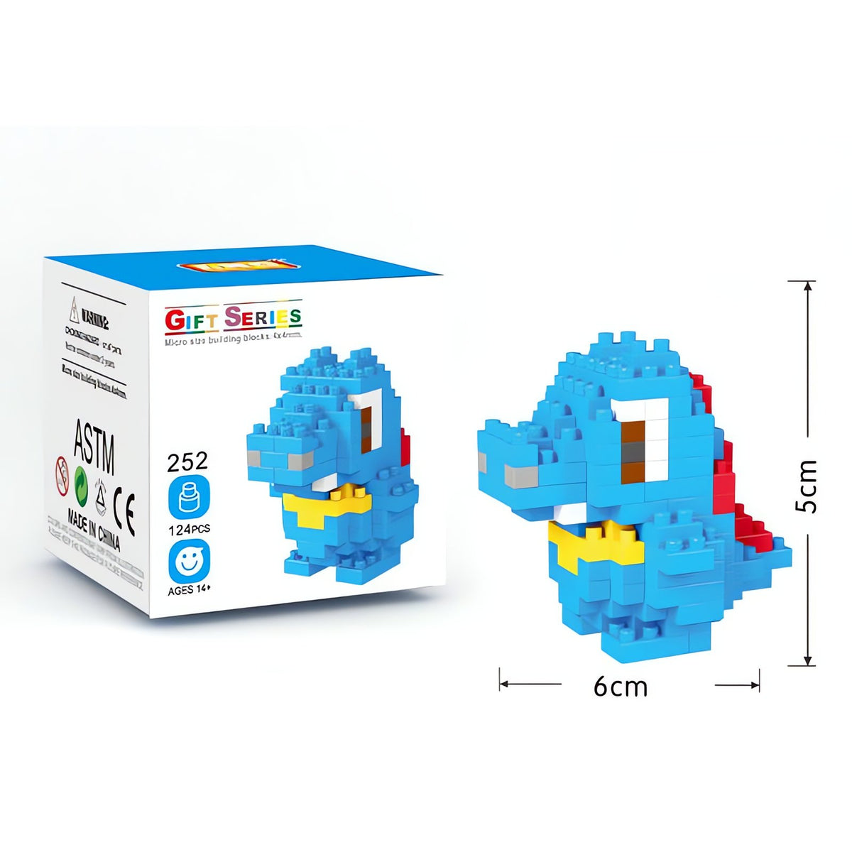 Pokémon building block figures, Cyndaquil and Ho-Oh – Totodile