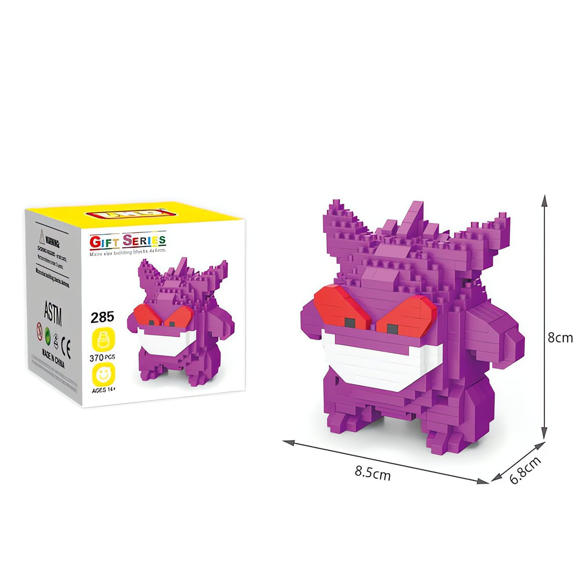 Pokémon building block figures, Gengar and Staryu – Gengar