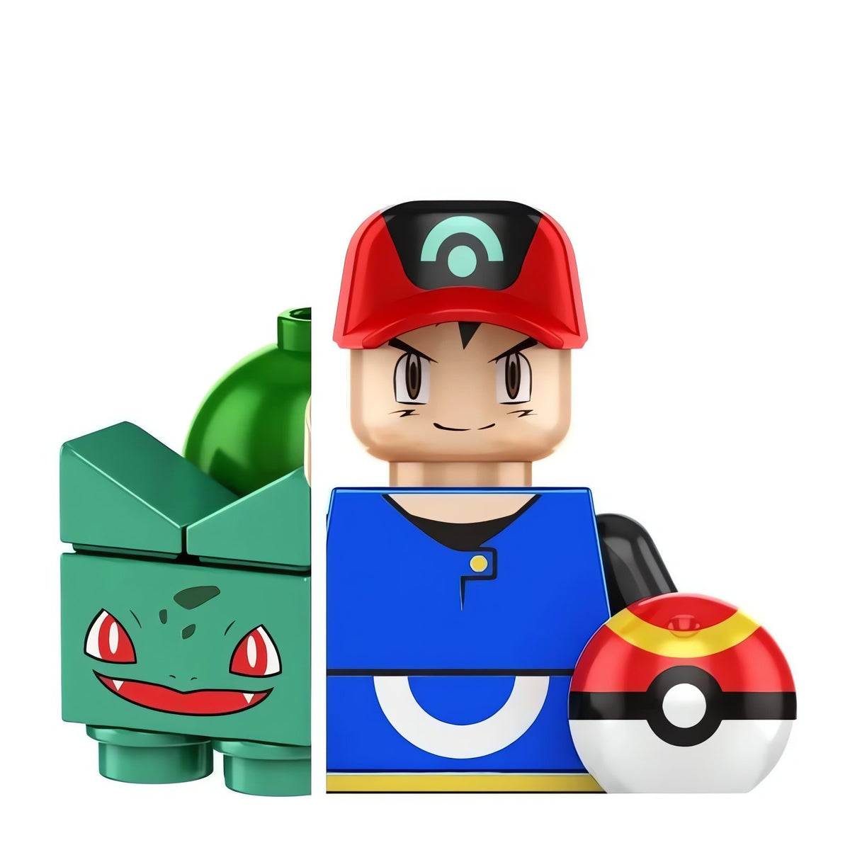 Pokémon building block mini figures – Ash Bulbasaur
