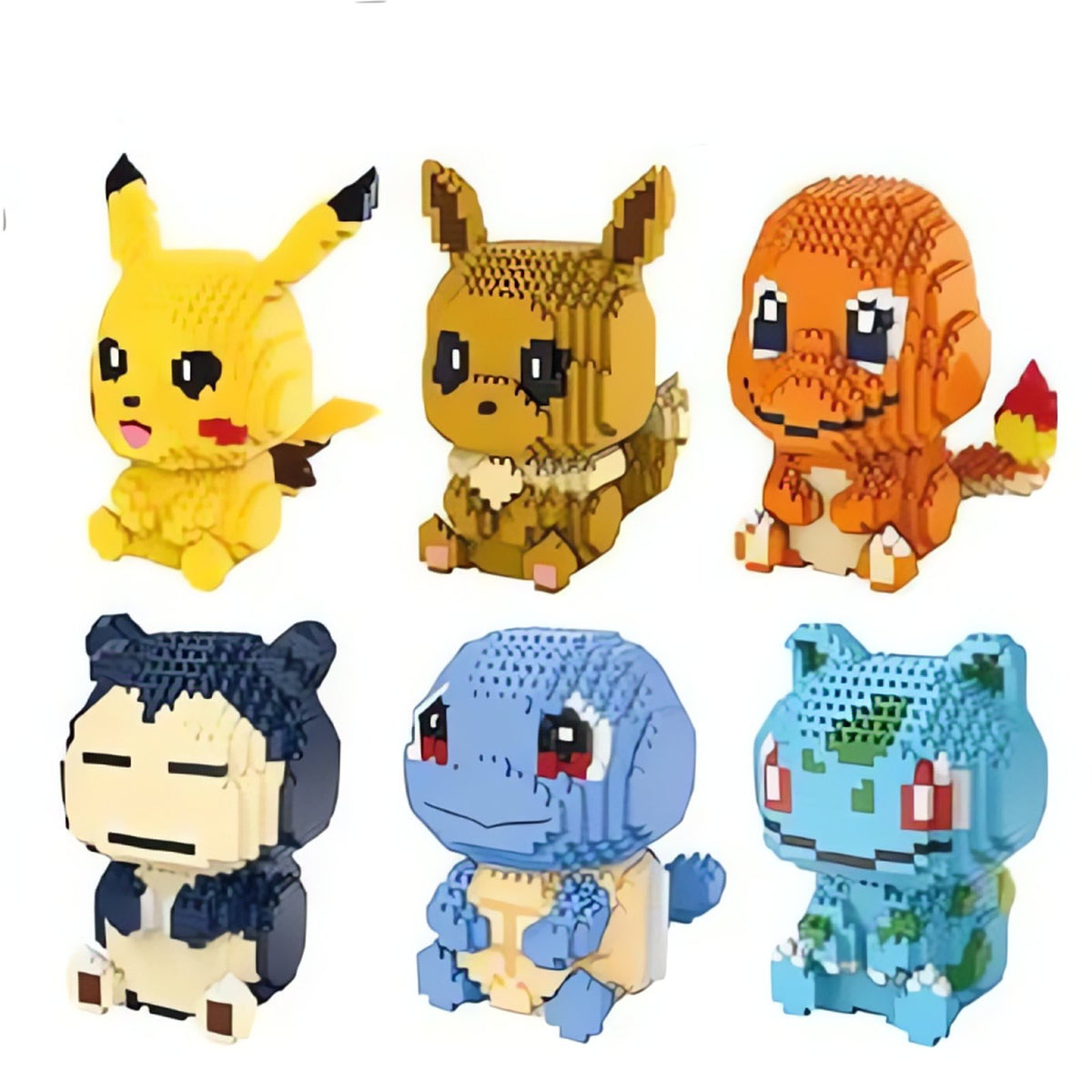Pokémon building block sets of Pikachu, Charmander and Bulbasaur – photo 2