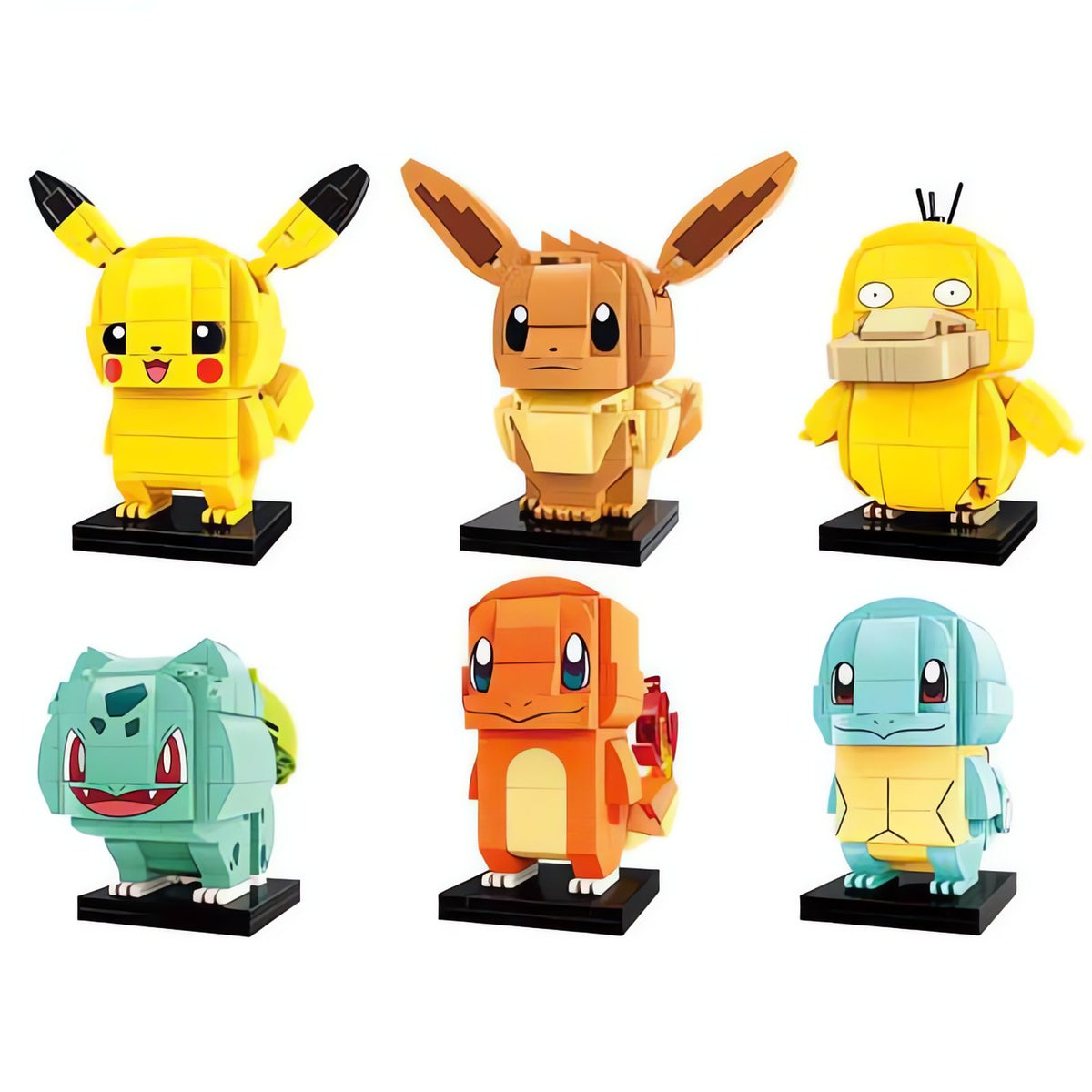 Pokémon building block figure sets – Set of 6