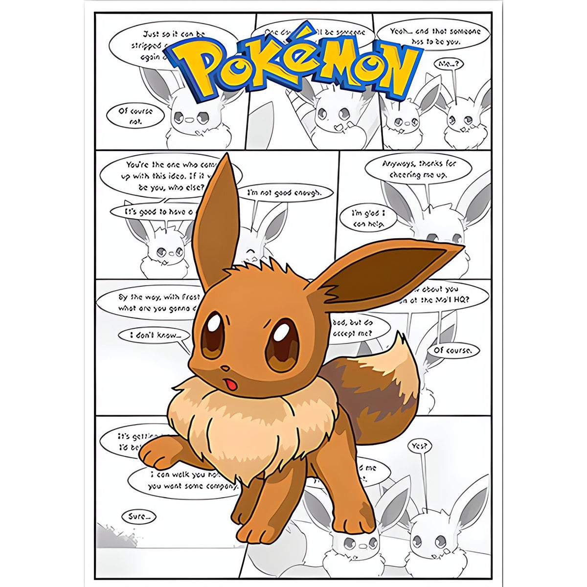 Pokémon comic-style canvas print – photo 13