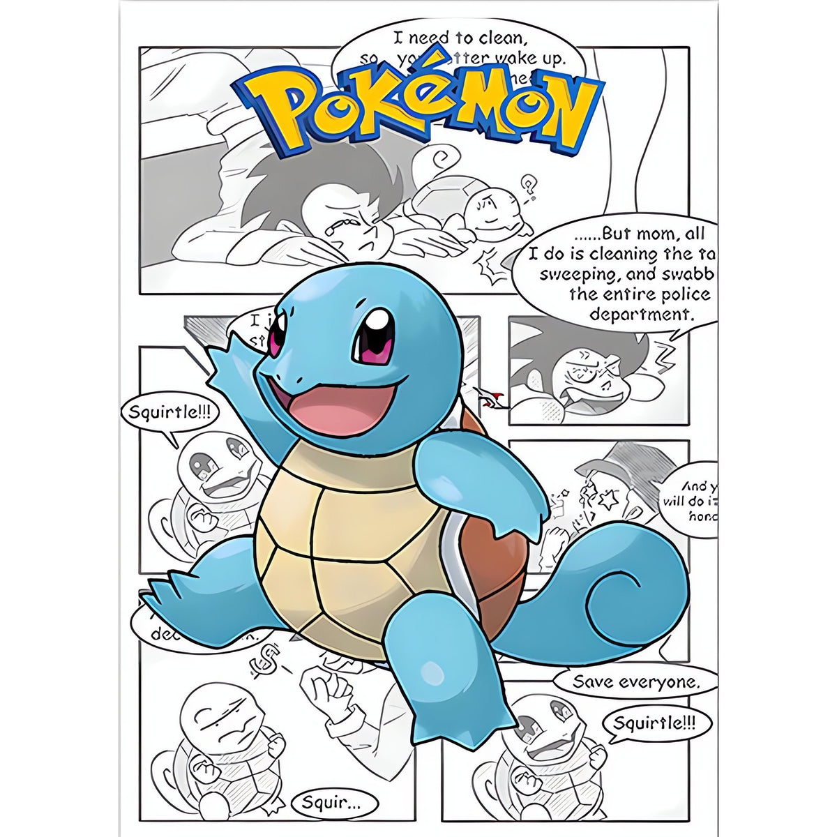 Pokémon comic-style canvas print – photo 6
