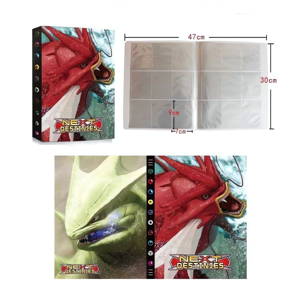 Pokémon card album with colourful cover – D11