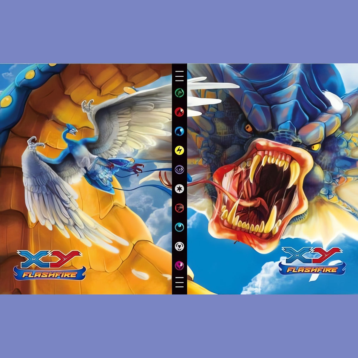 Pokémon card album with colourful cover – D15