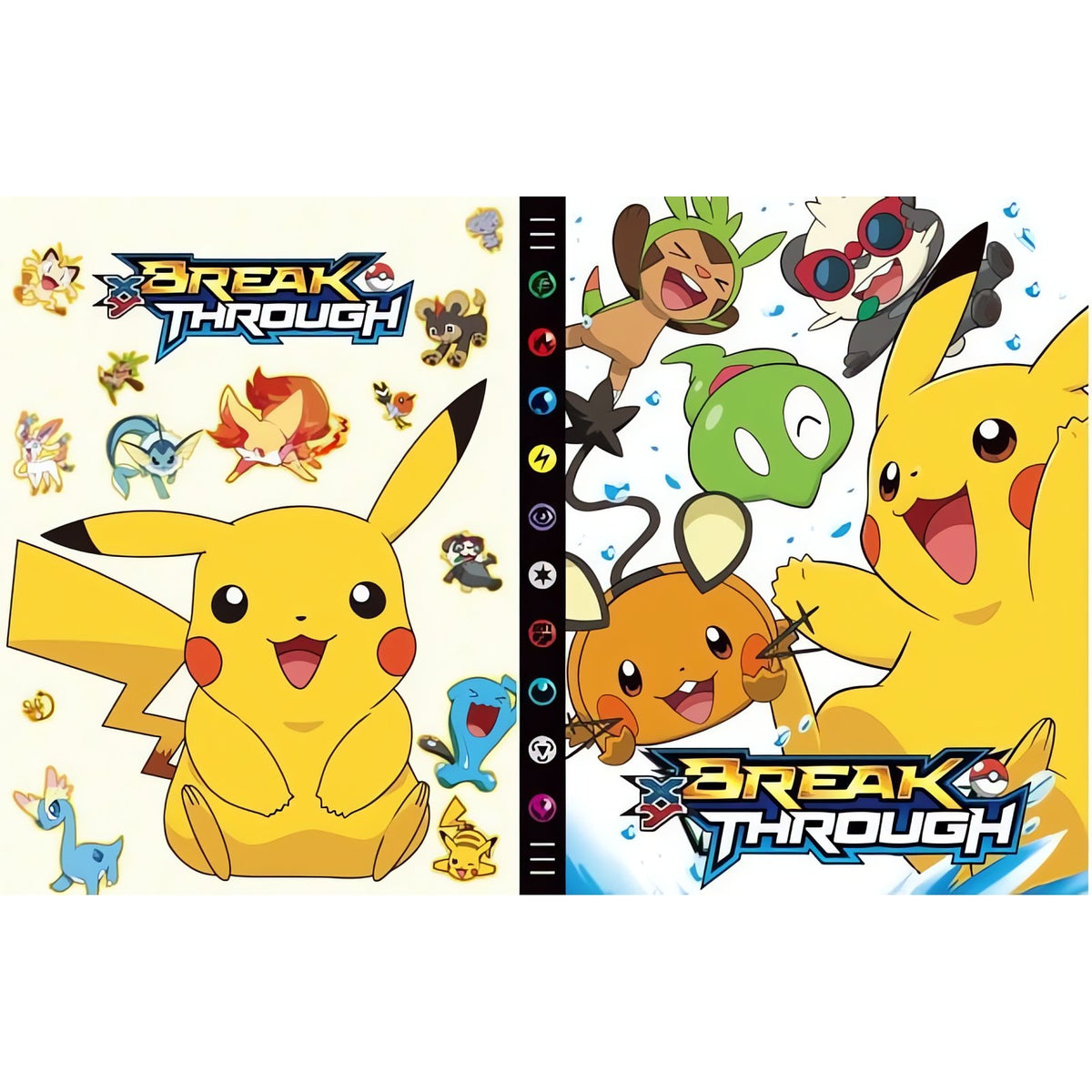 Pokémon card album with colourful cover – D17