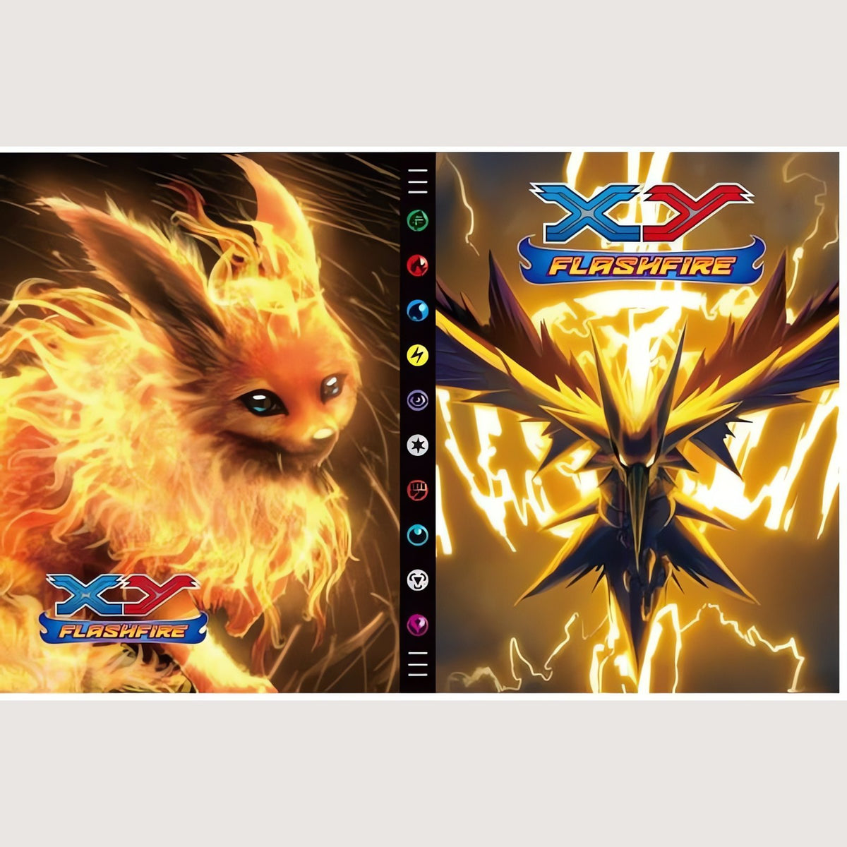 Pokémon card album with colourful cover – D18