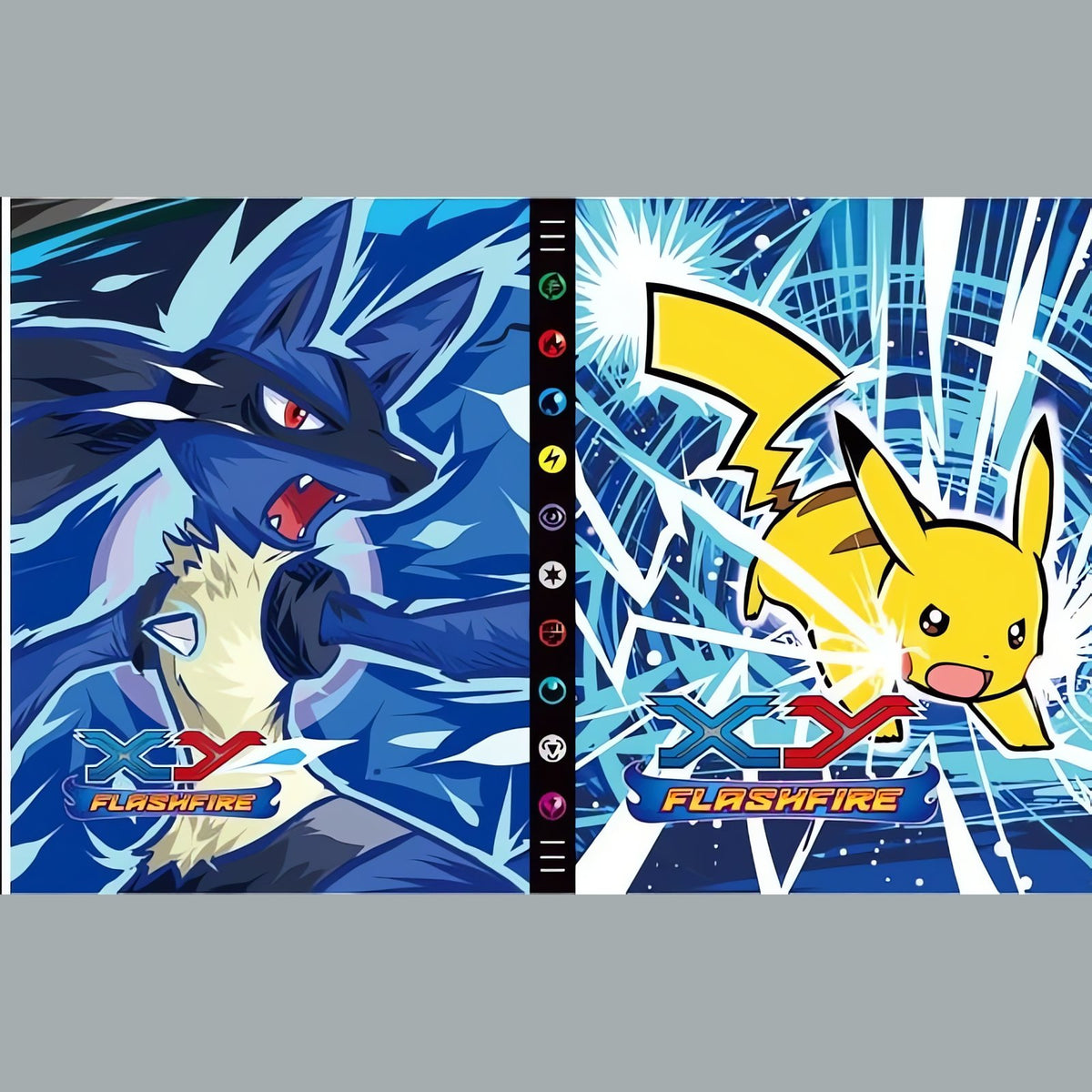 Pokémon card album with colourful cover – D19