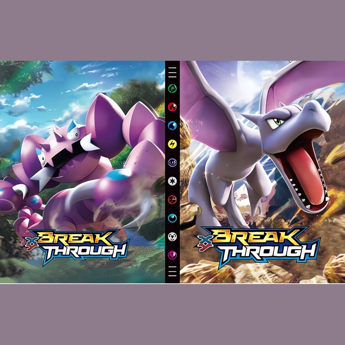 Pokémon card album with colourful cover – D21