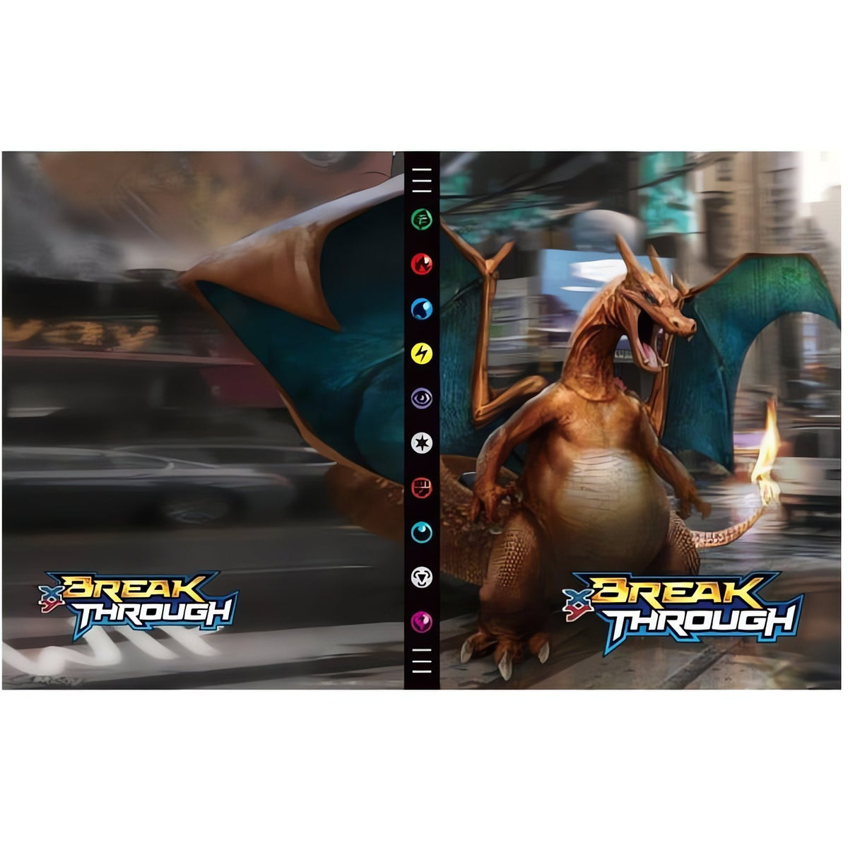 Pokémon card album with colourful cover – D22
