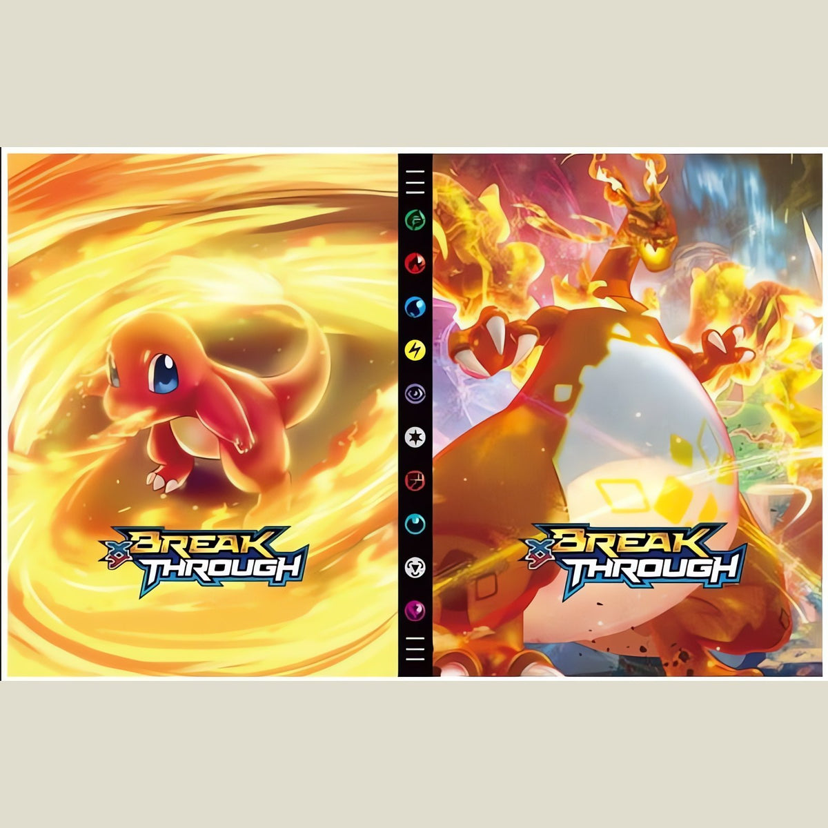 Pokémon card album with colourful cover – D25