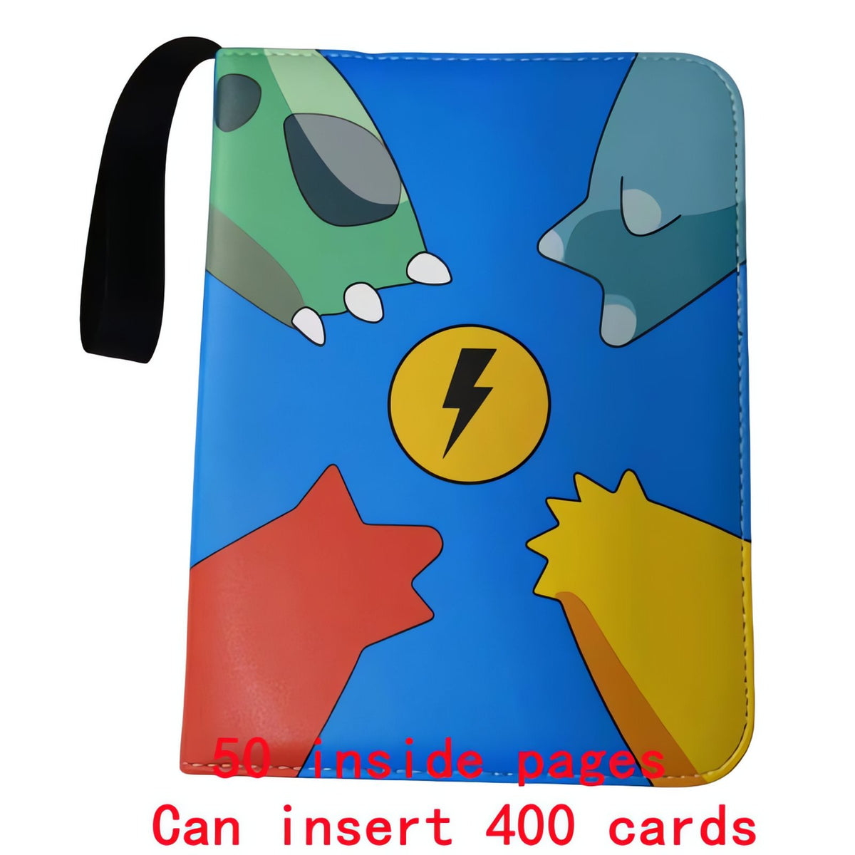 Pokémon A4 card binder with zip – Binder B (400 Cards)