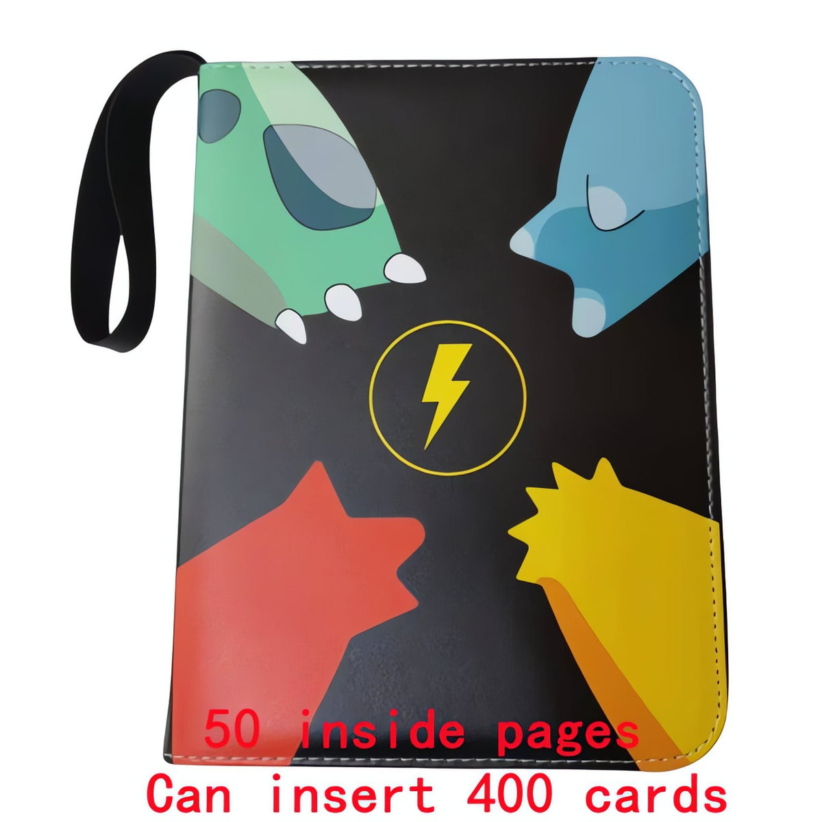 Pokémon A4 card binder with zip – Binder D (400 Cards)