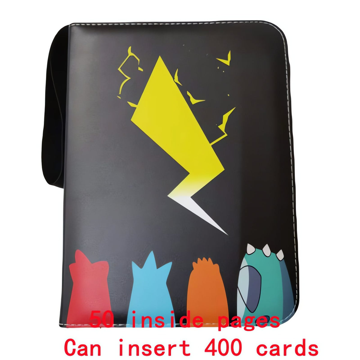Pokémon A4 card binder with zip – Binder F (400 Cards)