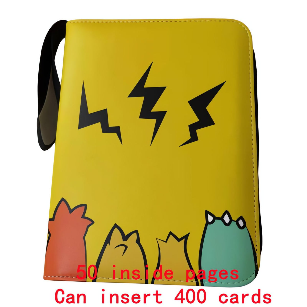 Pokémon A4 card binder with zip – Binder H (400 Cards)