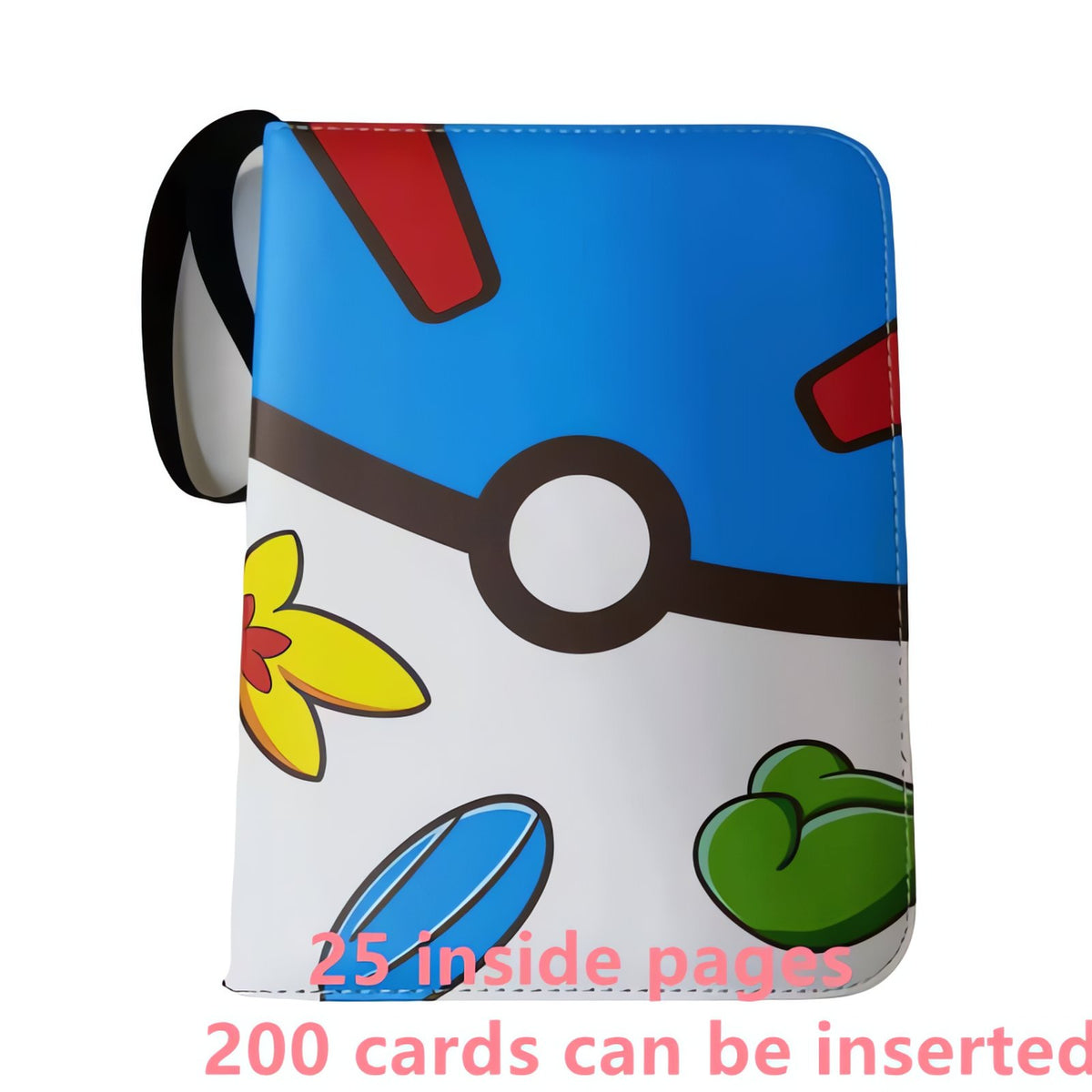 Pokémon A4 card binder with zip – Binder I (200 Cards)