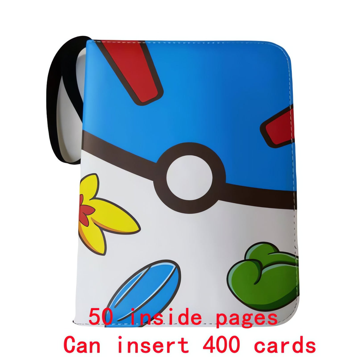 Pokémon A4 card binder with zip – Binder J (400 Cards)