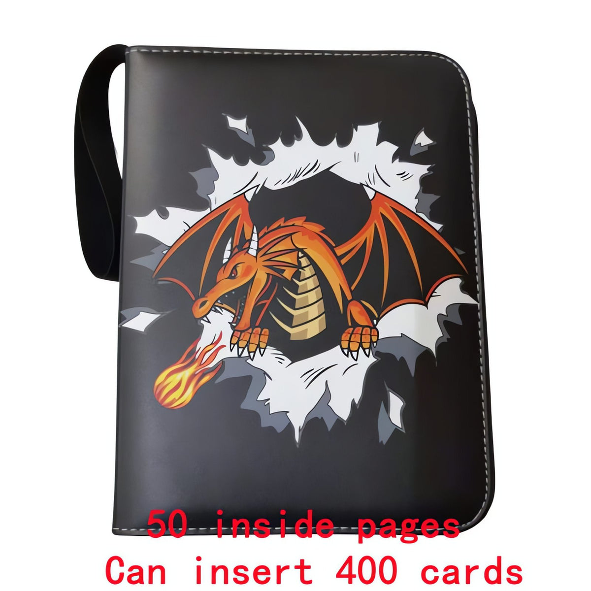 Pokémon A4 card binder with zip – Binder P (400 Cards)