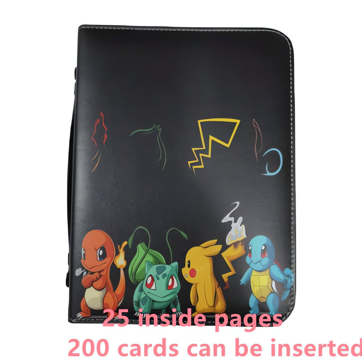 Pokémon A4 card binder with zip – Binder Q (200 Cards)