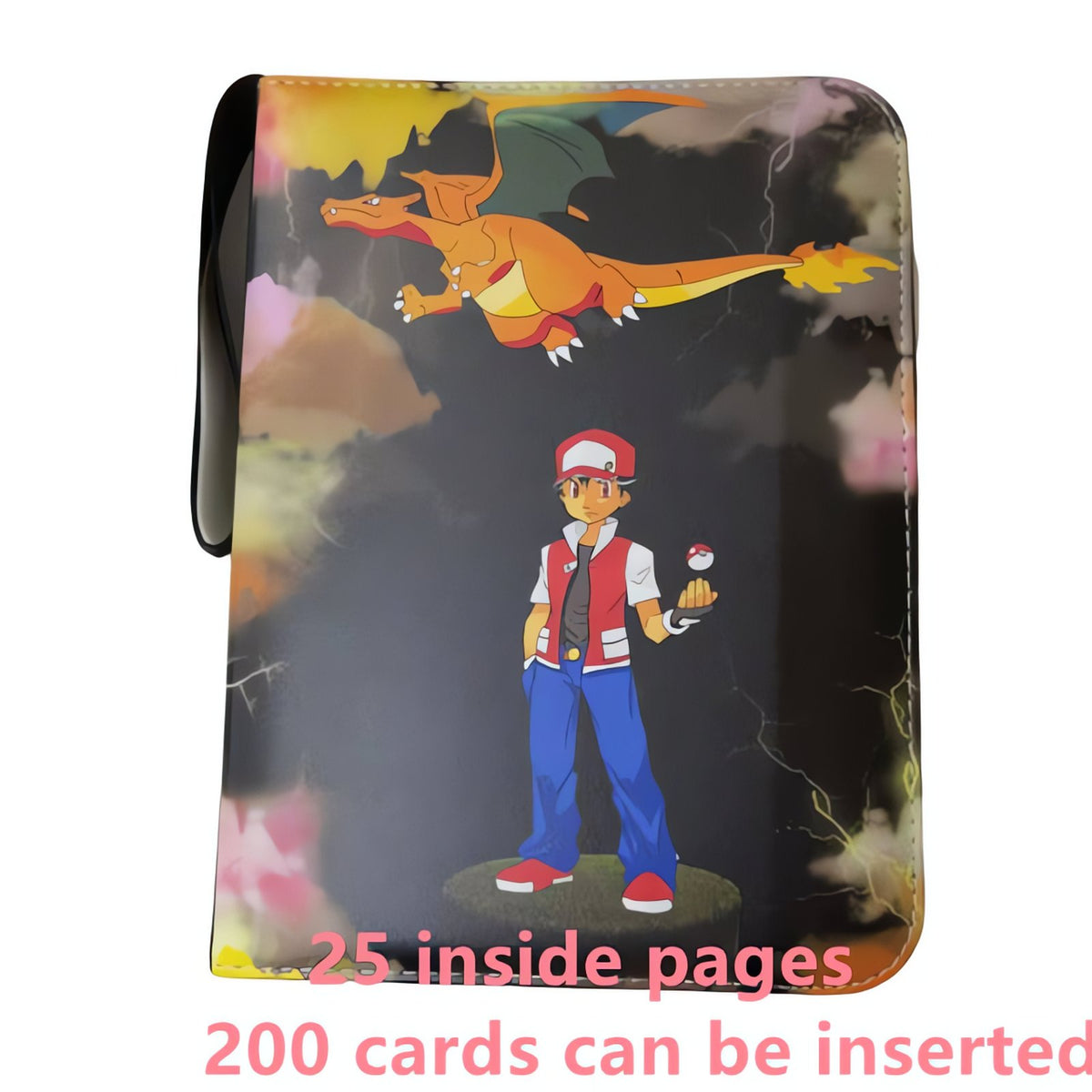 Pokémon A4 card binder with zip – Binder W (200 Cards)