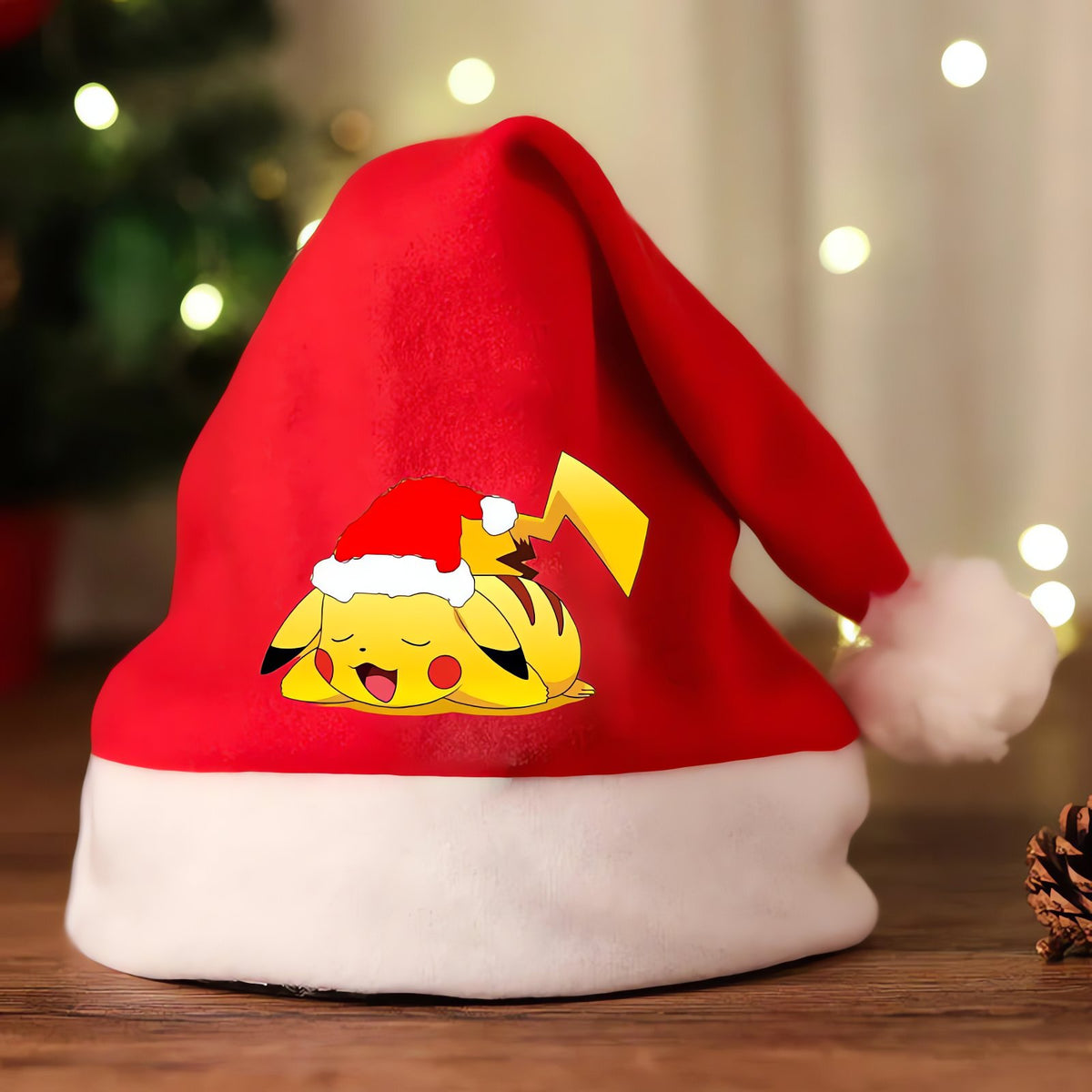Pokémon Santa hat with Pikachu design