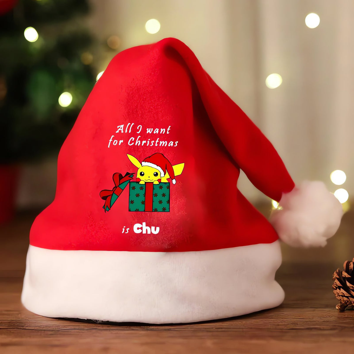 Pokémon Santa hat with Pikachu design – photo 5