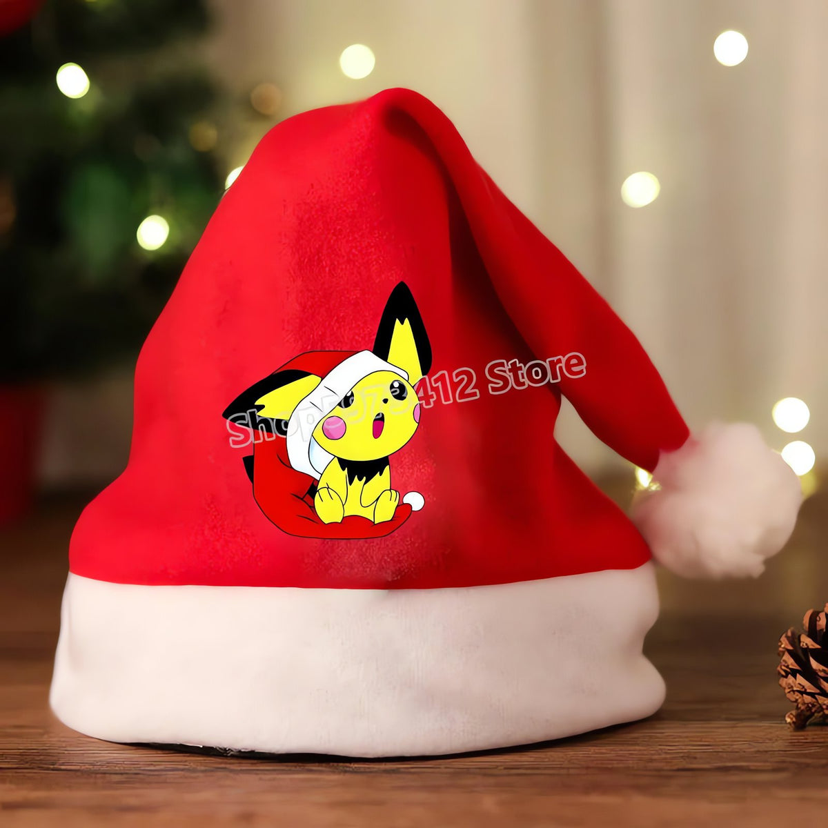 Pokémon Santa hat with Pikachu design – CWJL3002