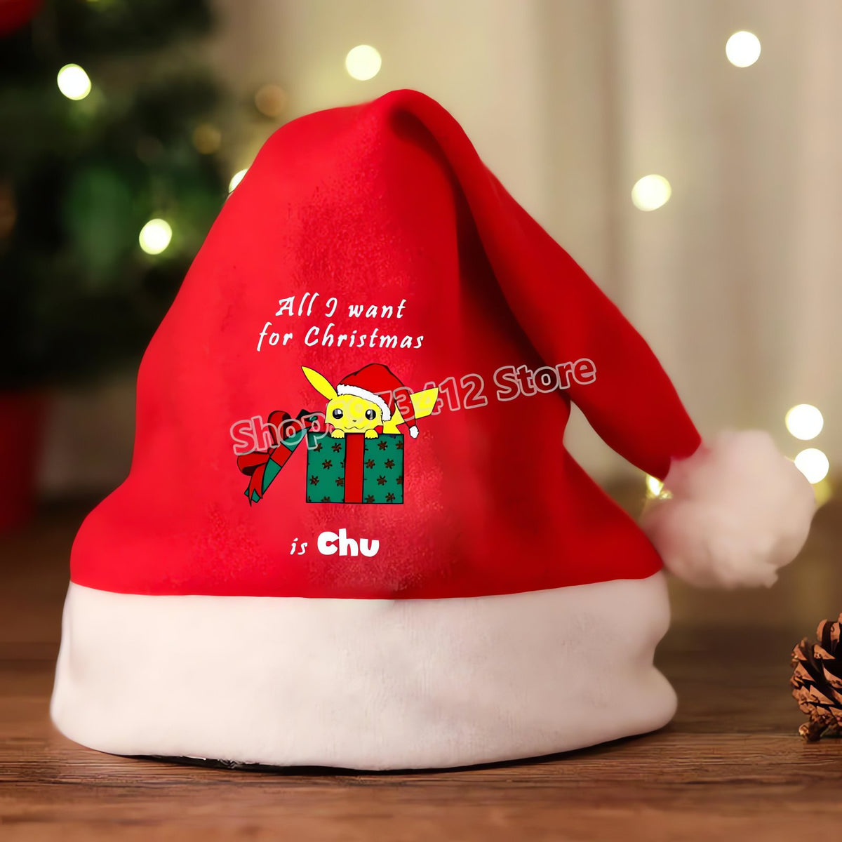 Pokémon Santa hat with Pikachu design – CWJL3007