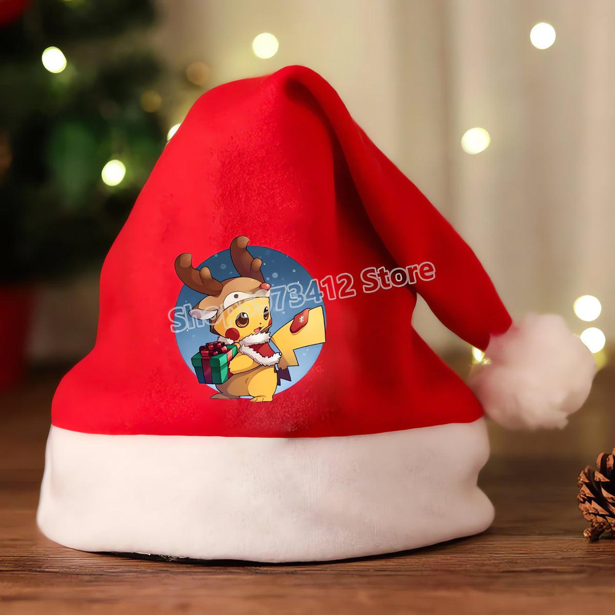Pokémon Santa hat with Pikachu design – CWJL3013