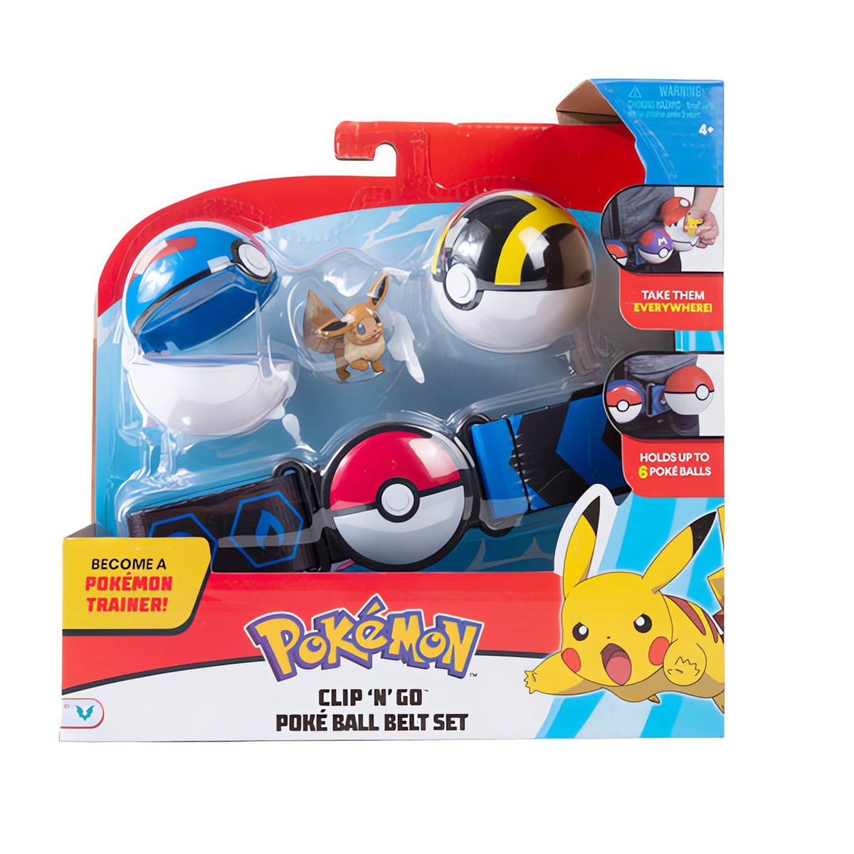 Pokémon Clip 'n' Carry Poké Ball belt with Eevee figure