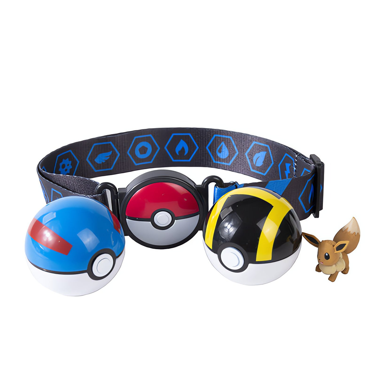 Pokémon Clip 'n' Carry Poké Ball belt with Eevee figure – photo 2
