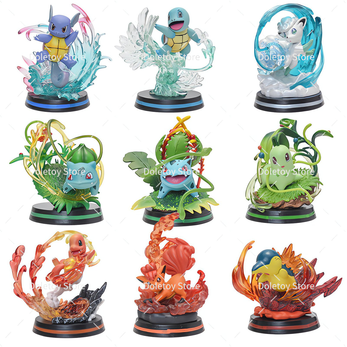 Pokémon collectable figure with swirling transparent plastic