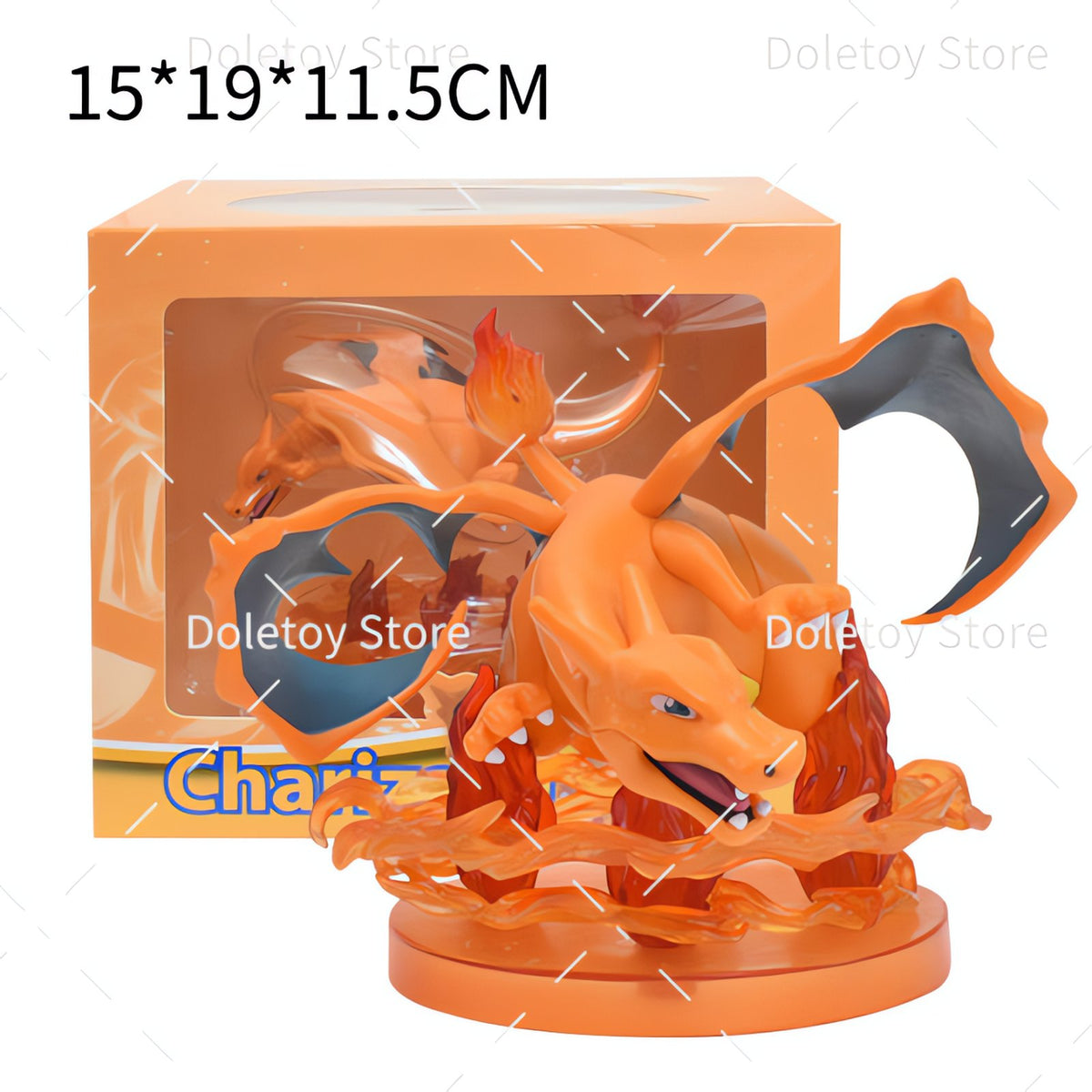 Pokémon collectable figure with swirling transparent plastic – Charizard 2