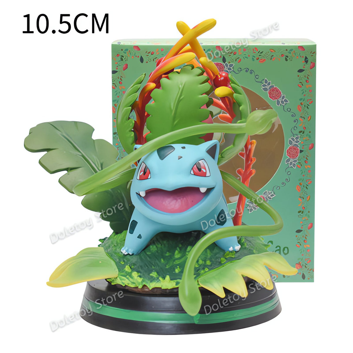 Pokémon collectable figure with swirling transparent plastic – Ivysaur
