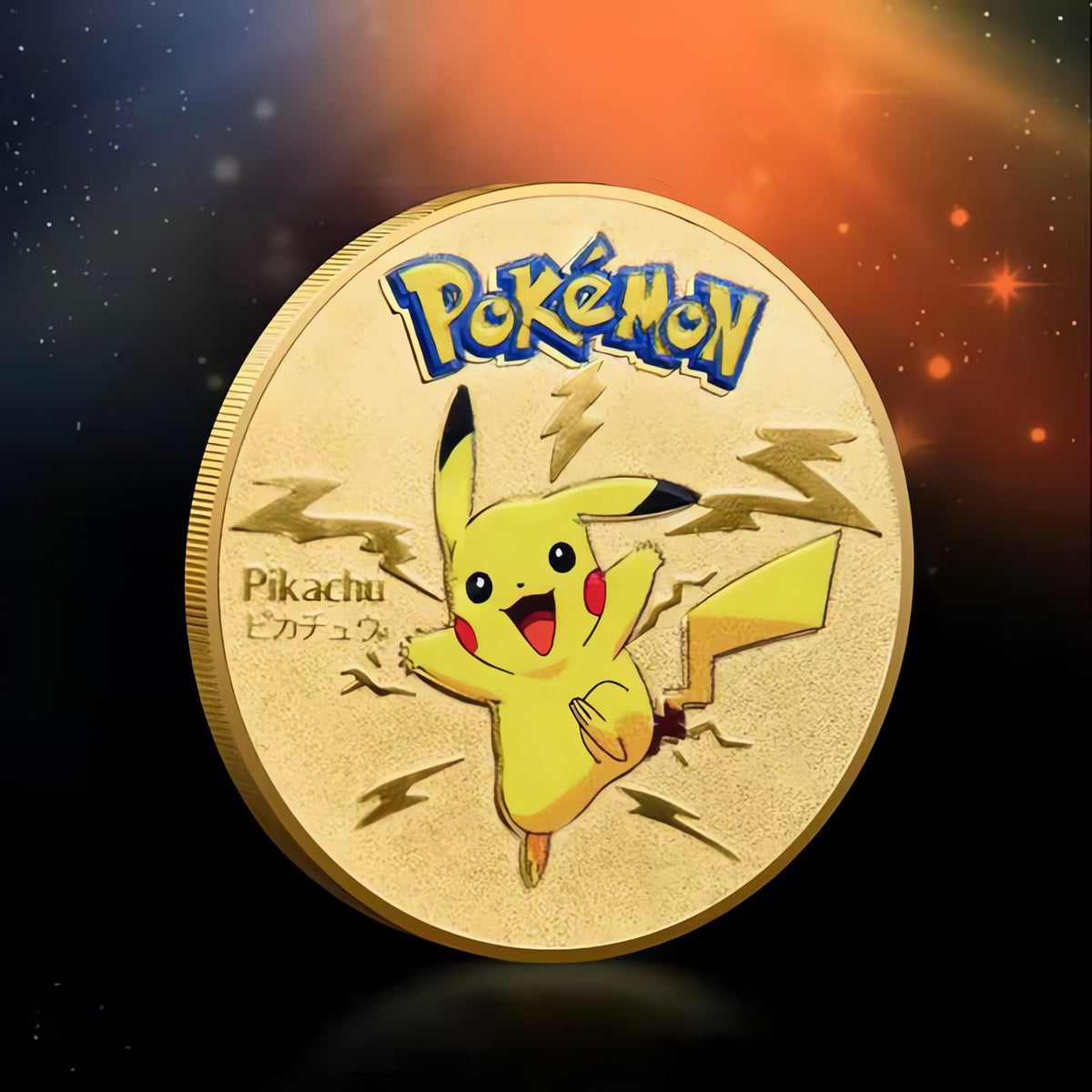 Gold-plated Pokémon collector coin – 13